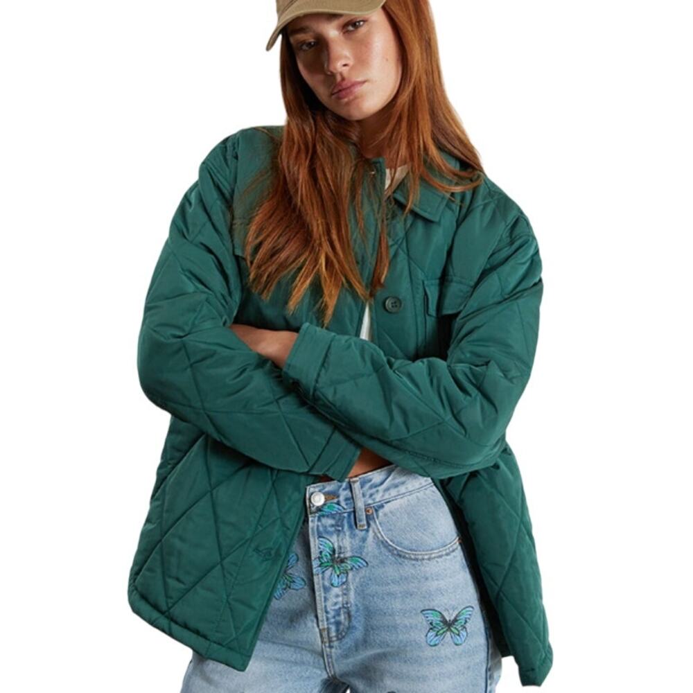 LA Hearts Button Down Quilted Shacket XS/S